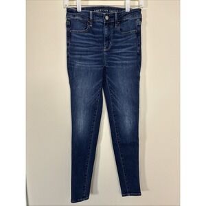 American Eagle Next Level Stretch Skinny Jeans Dark Wash Women's Size 2